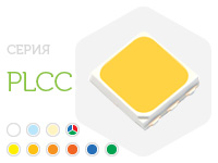 Светодиоды Edison Opto, белые и цветные PLCC